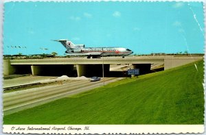 Entrance Highway and Plane Overpass, O'Hare International Airport - Chicago, IL