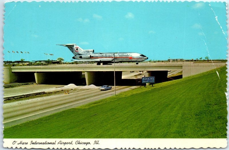 Entrance Highway and Plane Overpass, O'Hare International Airport - Chicago, IL