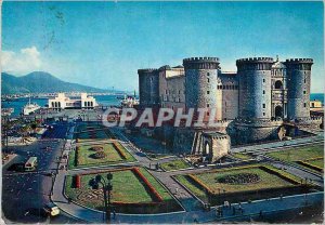 Postcard Modern Napoli Maschio Angioino e Stazione