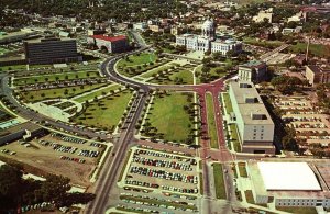 VINTAGE POSTCARD AERIAL VIEW OF THE STATE CAPITOL OF MINNESOTA CHROME 1960s