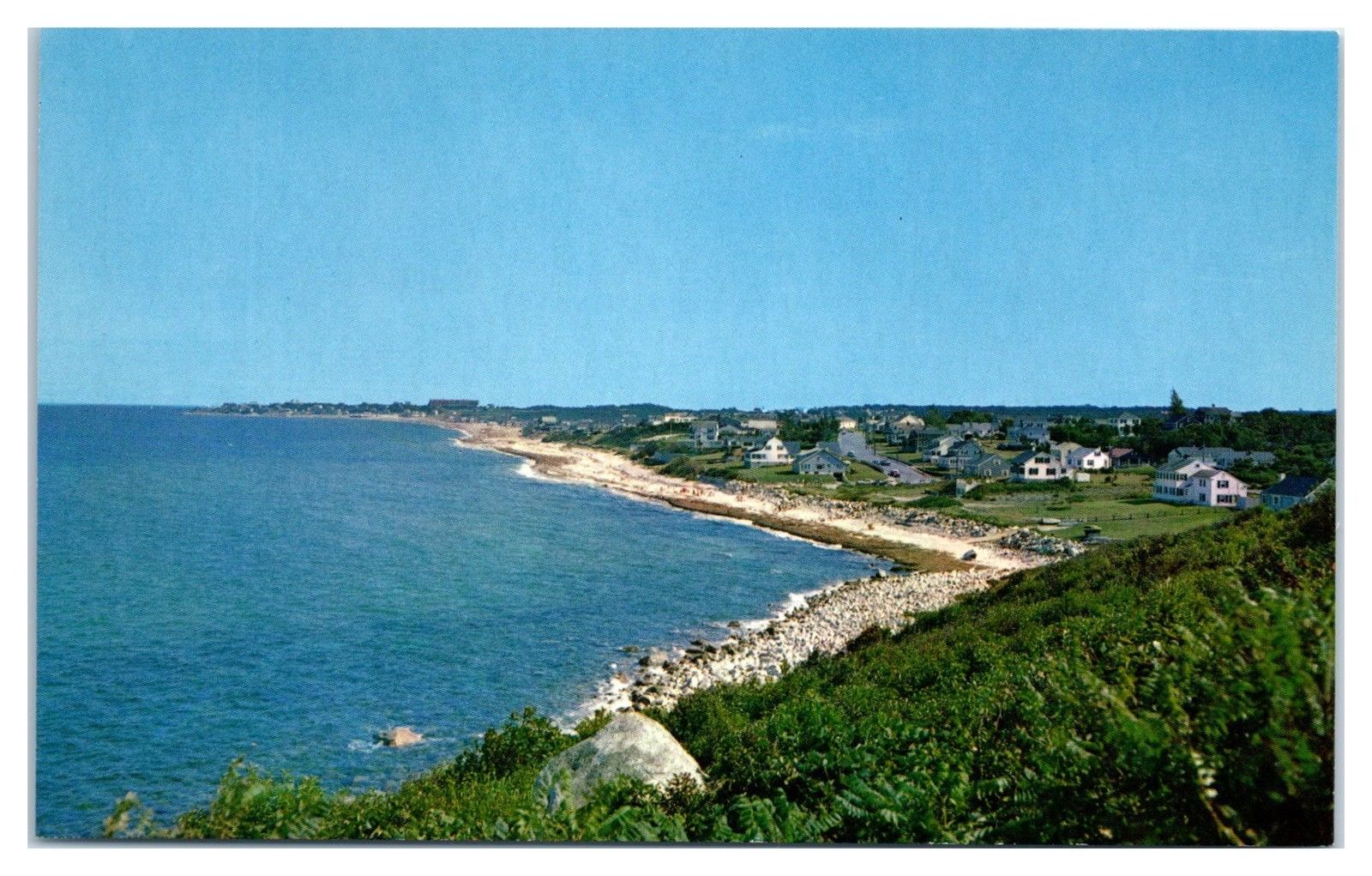 1960s/70s White Horse Beach and Manomet Point, Plymouth, MA Postcard