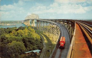The Huey P Long Bridge Across Mississippi River - New Orleans, Louisiana LA