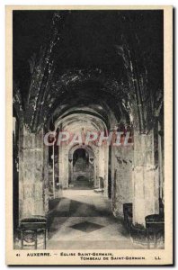 Old Postcard Auxerre Church of Saint Germain Tombeau De Saint Germain