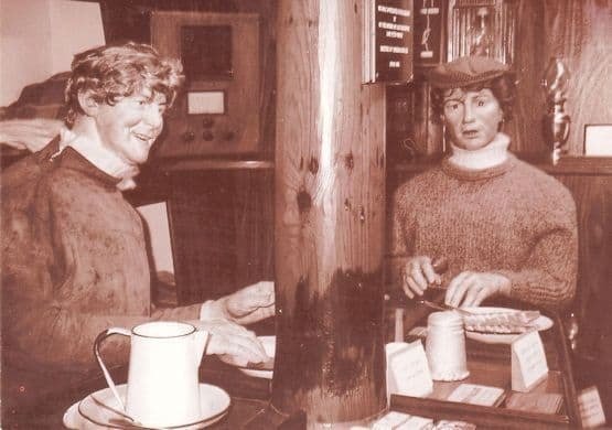 Tea Ladies in Lowestoft Suffolk Ship Steam Drifter Cabin Postcard