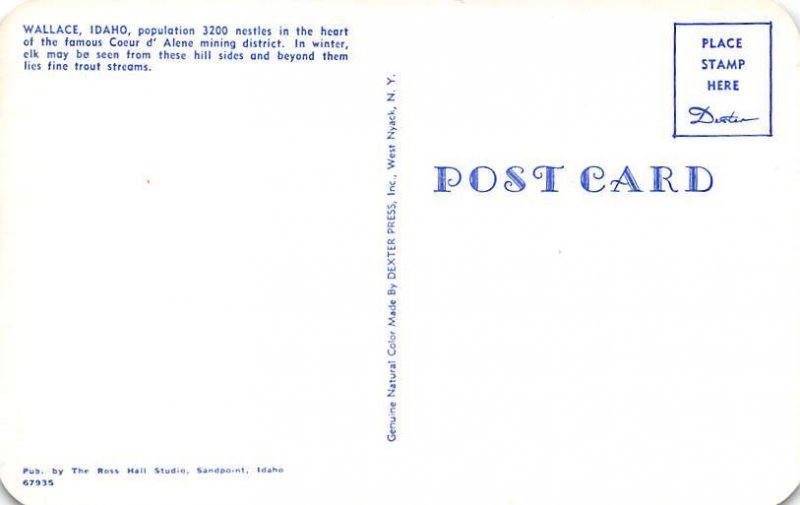 Wallace Idaho, USA Unused 