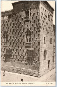 c1920s Salamanca, Spain Casa de las Conchas Shell Facade Gothic Stone Brick A351