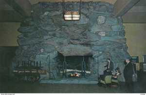 ASHEVILLE , North Carolina, 1950-60s ;  Fireplace in the lobby of Grove Park Inn