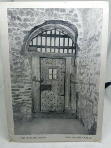 Vintage Postcard The Old Jail Door Colchester Castle Essex