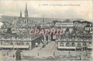 Old Postcard Nancy La Place Stanislas decision of City Hotel