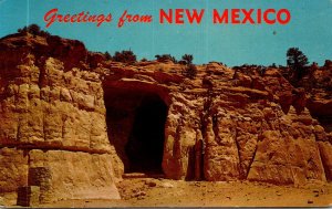 New Mexico Greetings Showing Kit Carson Cave