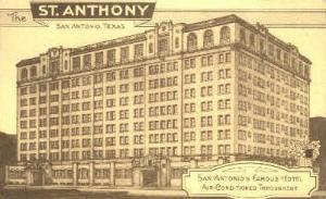 St. Anthony Hotel San Antonio TX Unused 