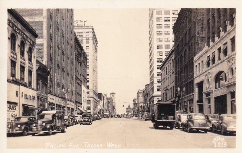 RPPC: Pacific Ave., Tacoma, WA, Mint, Ellis #1213 (PC1483)