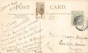 Wales 1908 Llandudno Happy Valley Art vintage postcard