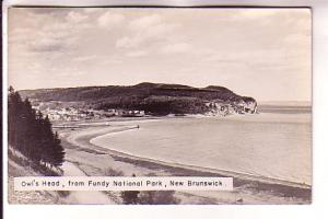 Real Photo, Owls Head, Fundy Park, New Brunswick,