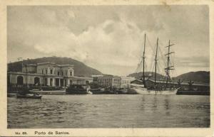 brazil, SANTOS, Porto, Harbour Scene, Sailing Boat (1910s)