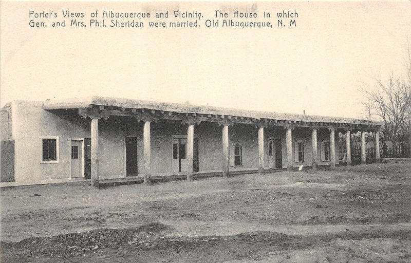 H18/ Albuqueque New Mexico Postcard c1910 Porter's Views Sheridan