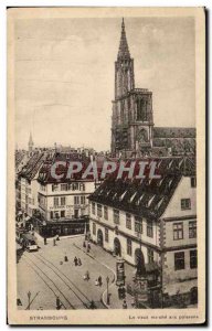 Old Postcard Strasbourg The old fish market