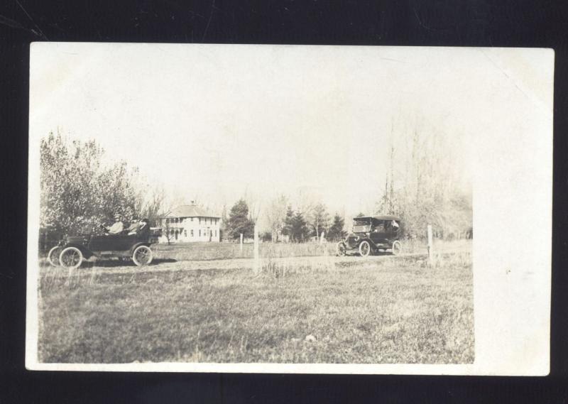 RPPC KANSAS ANTIQUE VINTAGE AUTO CARS AUTOMOBILE CAR OLD 