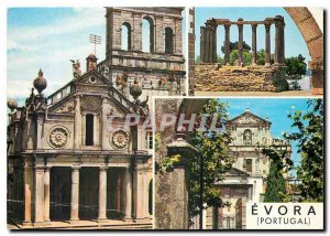 Postcard Modern Evora Portugal Our Lady of Grace Temple Diane Chartreuse