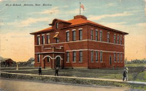 G43/ Artesia New Mexico Postcard c1910 High School Building