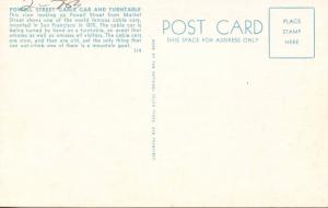 CA - San Francisco. Powell Street Cable Car & Turntable