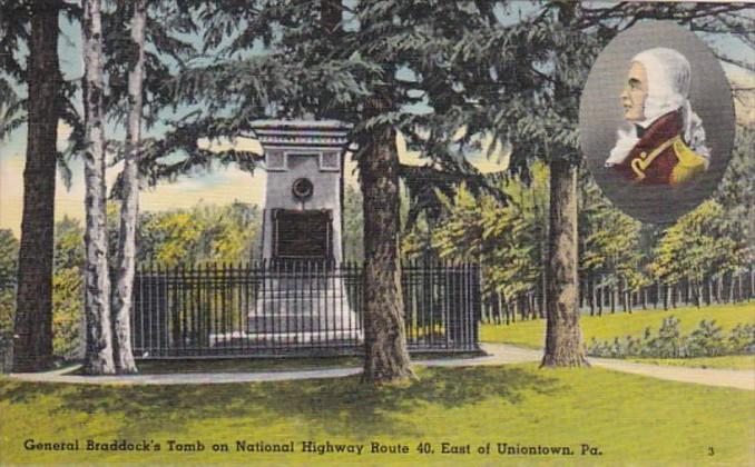 Pennsylvania General Braddock's Tomb On National Highway Route 40 East Of Uni...