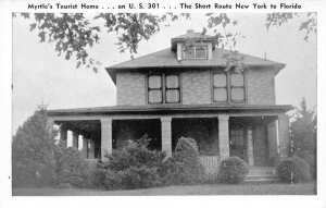 Upper Marlboro Maryland Myrtle's Tourist Home Exterior, B/W Photo PC U3575