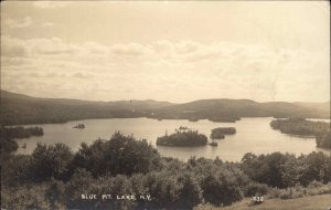 Blue Mountain Lake New York NY Eastern Illus c1910 Real Photo Postcard