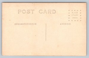 RPPC  Pretty Lady Picking Flowers in Garden    Postcard