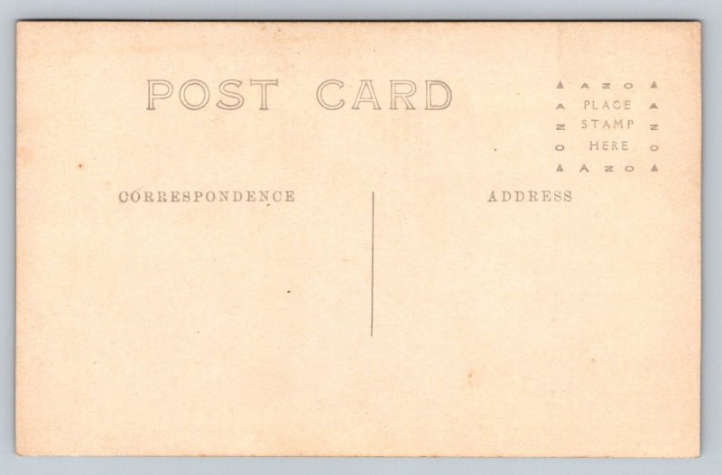 RPPC  Pretty Lady Picking Flowers in Garden    Postcard