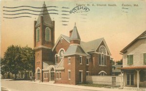 Albertype Easton Maryland Trinity ME Church 1930 Postcard hand colored 20-9957