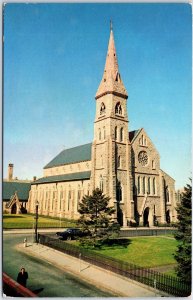 VINTAGE POSTCARD ST. MARY'S CATHEDRAL AT FALL RIVER MASSACHUSETTS