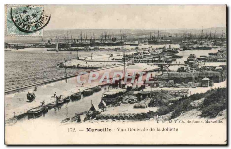 Old Postcard Marseille General View of Joliette