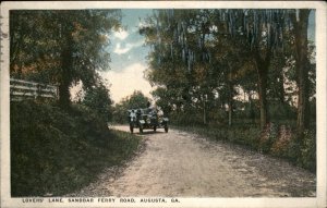 Augusta Maine Sandbar Ferry Road Lovers Lane c1900-20s Vintage Postcard