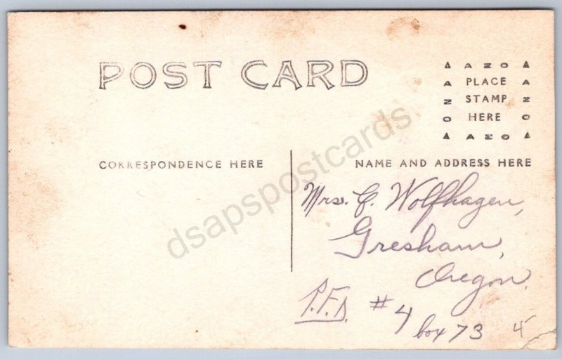 K41/ Wallowa Lake Oregon RPPC Postcard c1910 Tour Boat Lavena 216