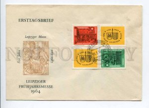 421605 EAST GERMANY GDR 1964 year Leipzig Fair First Day COVER