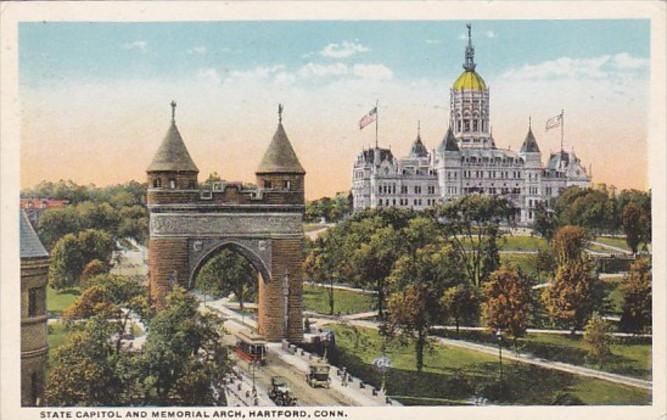 Connecticut Hartford State Capitol and Memorial Arch Curteich