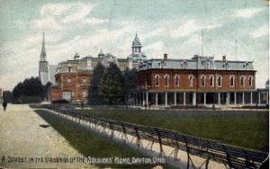 A Street in the Grounds of the Soldiers' Home - Dayton, Ohio