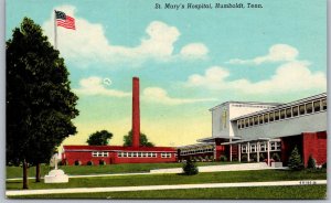 Humboldt Tennessee 1950s Postcard St. Mary's Hospital