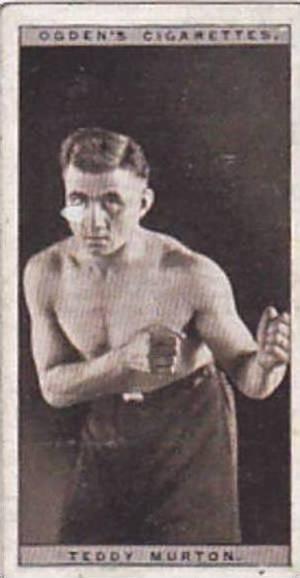 Ogdens Vintage Cigarette Card Pugilists In Action 1928 No 31 Teddy Murton