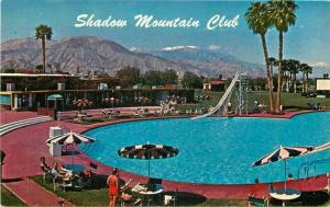 1950s Shadow Mountain Club Swimming Pool Palm Desert California Postcard 4714
