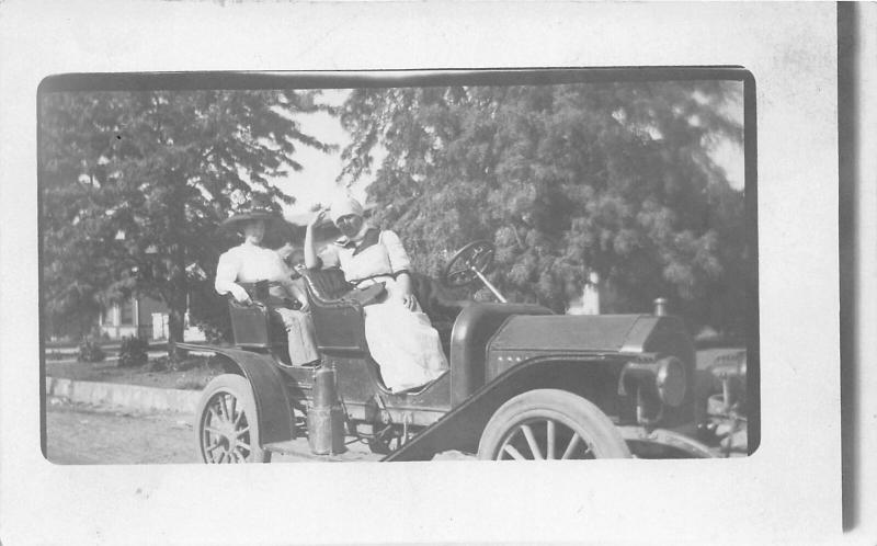 F22/ Early Automobile Real Photo RPPC c1910 People Postcard 7