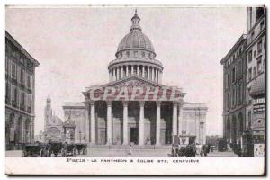 Paris - 5 - The Pantheon and L & # 39Eglise Ste Genevieve - Old Postcard