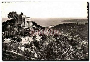 Postcard Moderne Menton ND De L & # 39Annonciade The Monastery sea and Cap Ma...