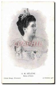 Old Postcard HM Queen Helene d & # 39Italie