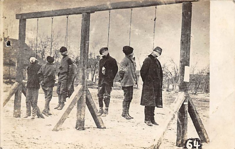 Photo of Multiple Hangings Russian Prisoners hanging Death Unused 