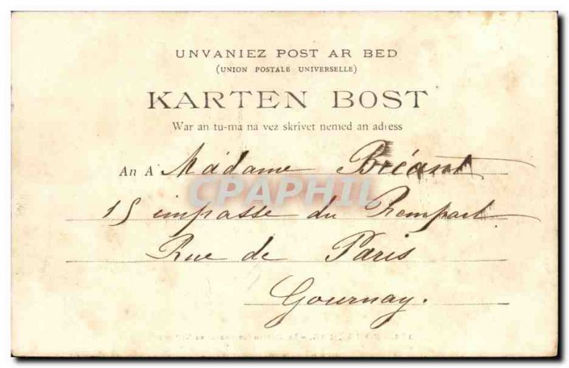 Old Postcard Fougeres Chateau