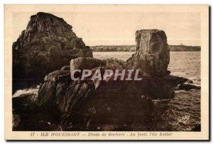 Old Postcard Ile D Ouessant Basically Rocks Study I Miss Keller