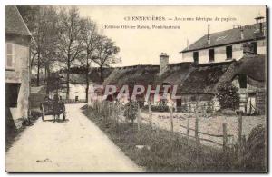 Chennevieres Old Postcard Old paper mill