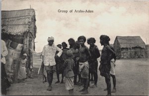 Yemen Aden Group of Arabs Aden Vintage Postcard C126